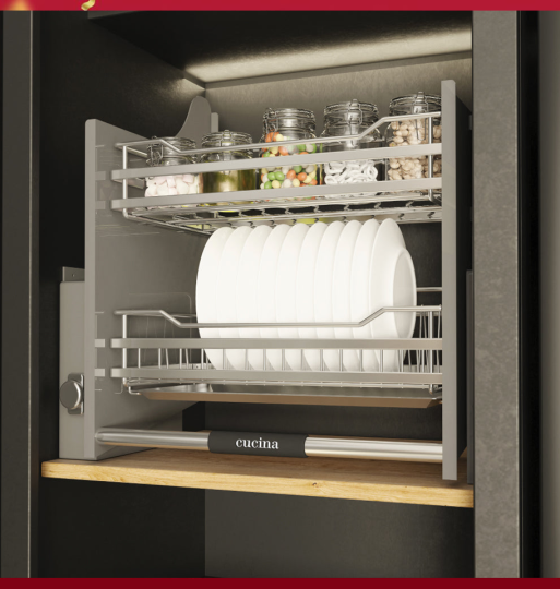 Rổ Chén Di Động Lento 600mm Cucina 504.76.004