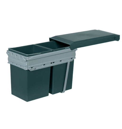 Thùng rác Hafele 2 ngăn, có ray kéo 502.72.761