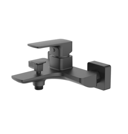 Bộ trộn Hafele nổi 2 đường nước Kobe đen 589.15.035