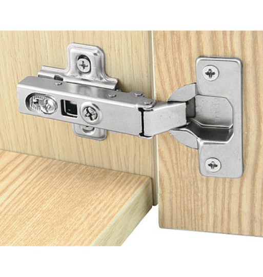 Bản lề Hafele Metalla SM 110° Inox - Lắp trùm nửa 315.06.751