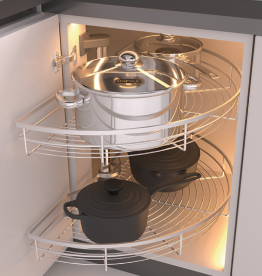 Bộ Rổ Góc Mezzo Xoay 180° Hafele 548.37.001