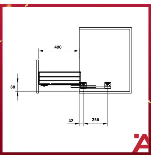 Rổ Đựng Chén Đĩa 800mm Cucina 549.08.847