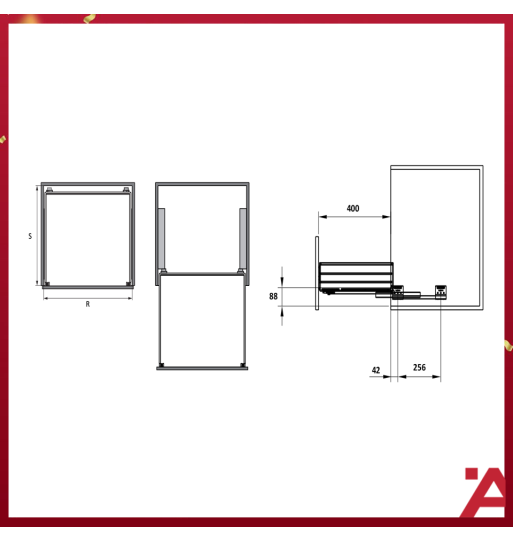 Bộ Rổ Xoong Nồi Cappella 700mm Hafele 549.08.031