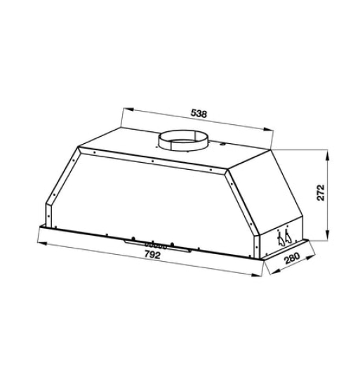 Máy hút mùi âm tủ Hafele HH-BI79A 533.80.038