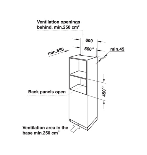 Lò nướng kết hợp vi sóng âm tủ Hafele 50 lít HCO-8T50A, Series 800 538.01.431
