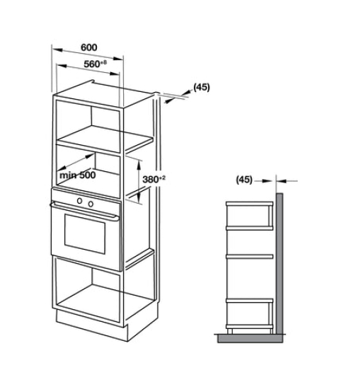 Lò vi sóng kết hợp nướng Hafele HM-B38D 538.31.200