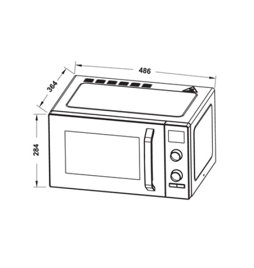 Lò vi sóng kết hợp nướng để bàn Hafele 23L HW-F23B 538.31.270