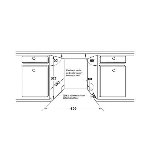 Máy rửa chén bán âm Hafele HDW-SI60AB, Series 600 538.21.320