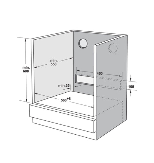 Lò nướng kết hợp hấp âm tủ Hafele 72 lít HSO-8T72A, Series 800 538.61.461