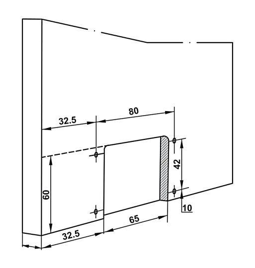 Bộ phụ kiện Hafele không bao gồm ray - SLIDO CLASSIC 50 IF 401.30.000