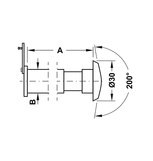 Mắt thần Hafele 959.00.094