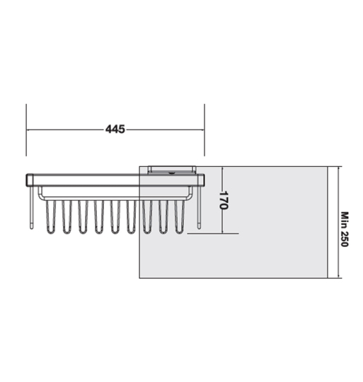 Móc treo dây nịt và cà vạt Hafele 807.96.810