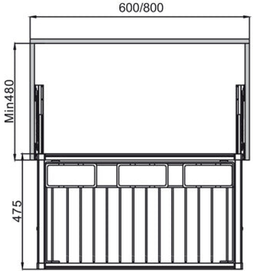 Móc treo quần với hộp nhựa Hafele 807.95.811