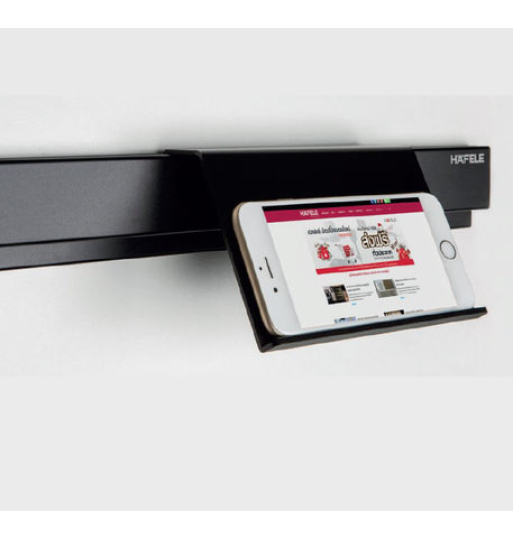 Giá đỡ máy tính Hafele bảng màu đen 143X45X106MM 523.00.320