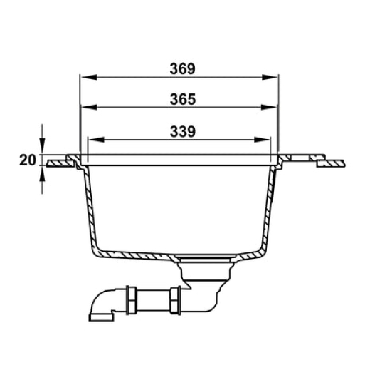 Chậu đá Hafele ESSENCE HS22-GEN1S60M, chậu đơn 577.25.320