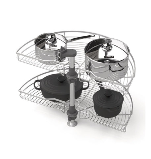 Bộ rổ góc xoay 180 độ Hafele - Mezzo 548.37.001