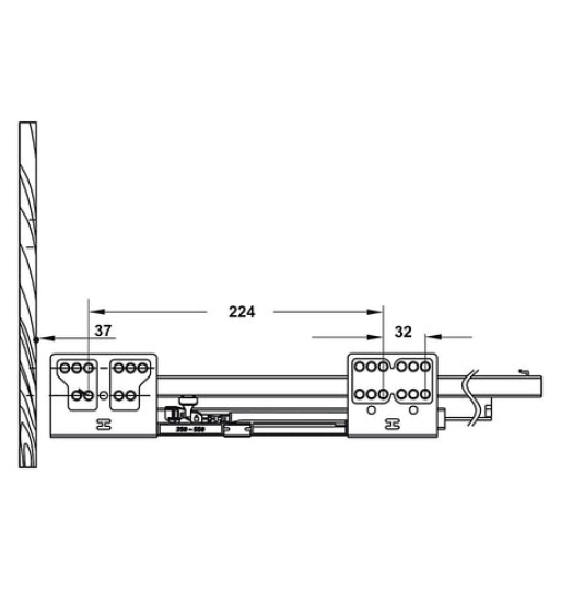 Ray hộp Hafele Alto - S Matrix Box, chiều cao 199 mm 552.79.085