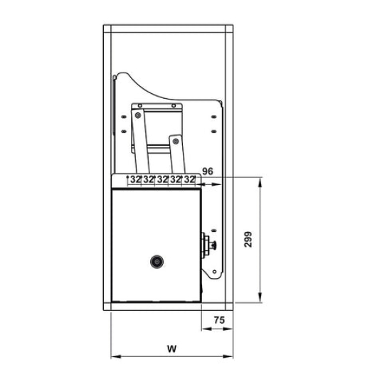 Rổ chén đĩa Hafele với thiết kế lưới tròn LENTO 504.76.010