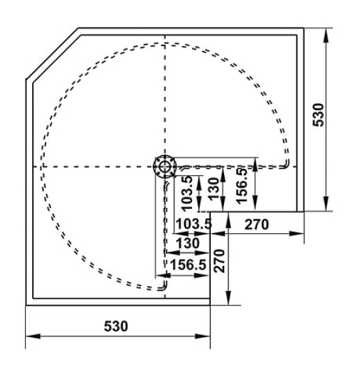 Bộ rổ góc xoay 270 độ Hafele - Mezzo 548.37.011