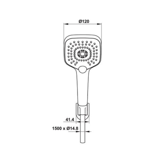 Bộ sen tay Hafele - AirSense 120S 485.60.625
