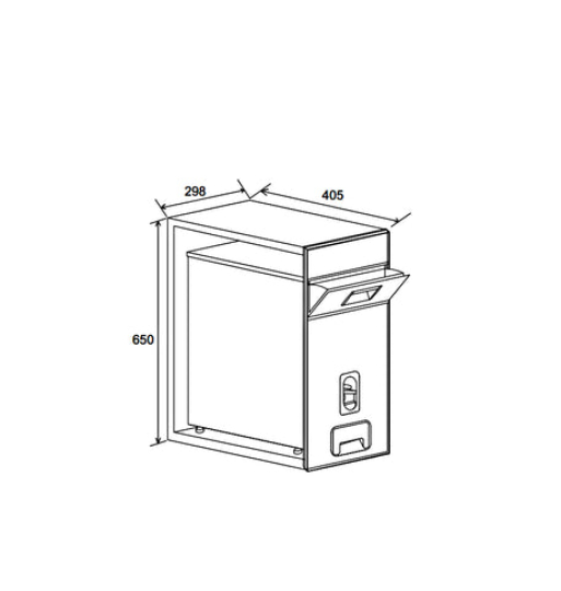 Thùng gạo âm Hafele 549.32.990