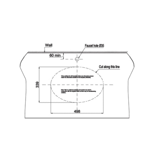 Chậu sứ âm bàn Hafele - Sapporo 570 588.79.015