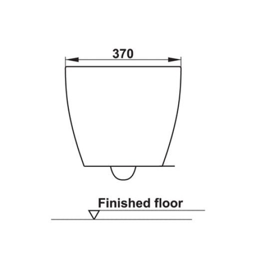 Bồn cầu treo tường Hafele - Sapporo 588.79.410