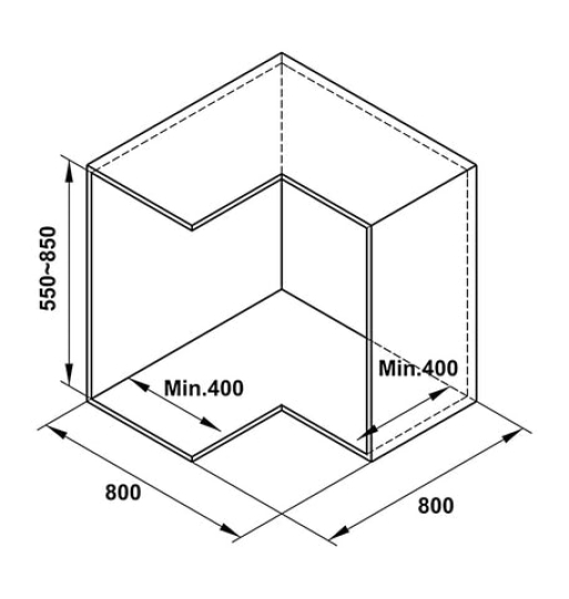 Bộ rổ góc xoay 270 độ Hafele - Mezzo 548.37.011