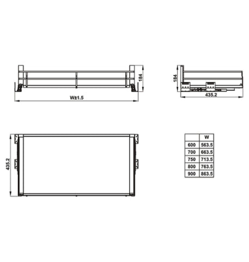 Rổ bát đĩa Hafele - KASON FLEX 549.08.884