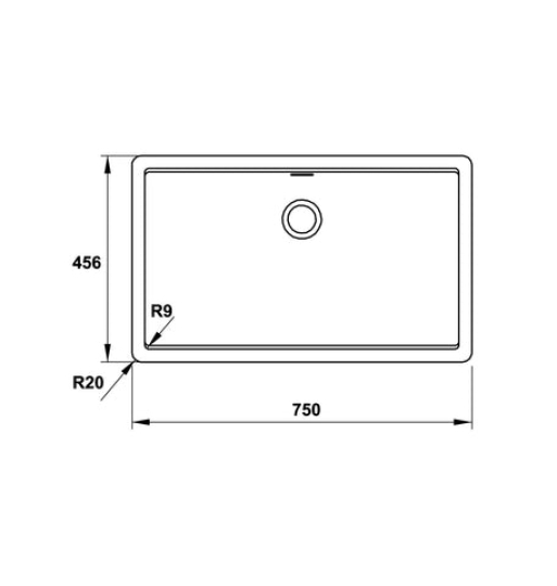 Chậu đá Hafele HS20-GEN1S80 570.30.300
