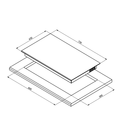 Bếp Từ 2 Vùng Nấu HC-I7326B Hafele 533.09.989