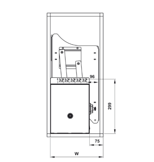 Rổ Chén Đĩa Di Động Lento 900mm Hafele 504.76.013