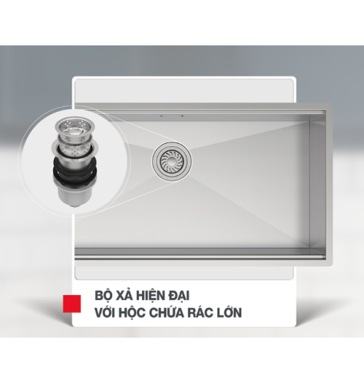 Chậu Rửa Chén Inox HS24-SSN1S-7650 Hafele 567.20.627