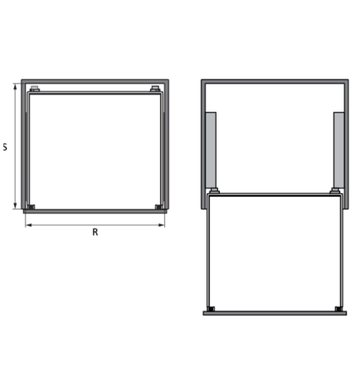Rổ Đựng Chén Đĩa Cappella 900mm Cucina 549.08.148