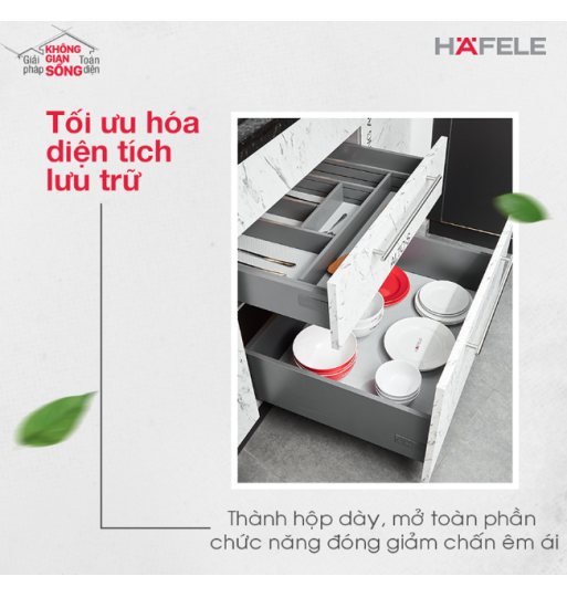 Ray Hộp Alto Giảm Chấn H84mm Hafele 552.75.005