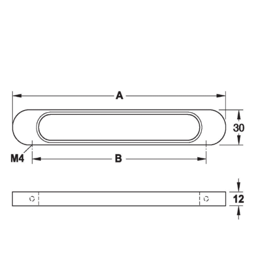 Tay Nắm Tủ 228mm H1315 Hafele 110.34.617