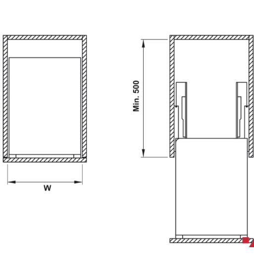Bộ Rổ Đựng Gia Vị 400mm Hafele 549.20.040