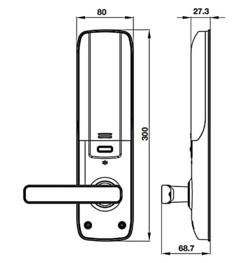 Khóa Điện Tử EL7800 PLUS Hafele 912.20.569