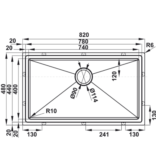 Chậu Rửa Chén HS21-SSN1S90 Hafele 567.94.020
