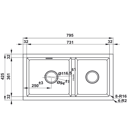Chậu Đá ESSENCE HS22-GEN2S90M Hafele 577.25.310