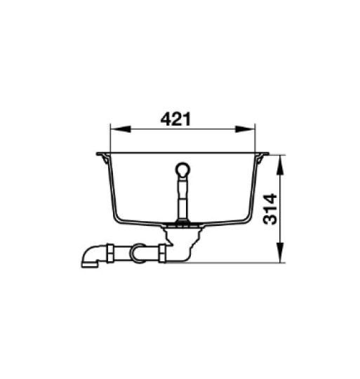 Chậu Rửa Đá HS19-GEN2R90 Hafele 570.35.580