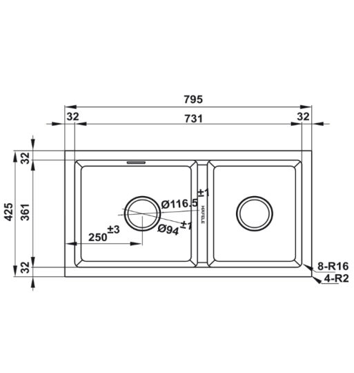 Chậu Đá ESSENCE HS22-GEN2S90M Hafele 577.25.510