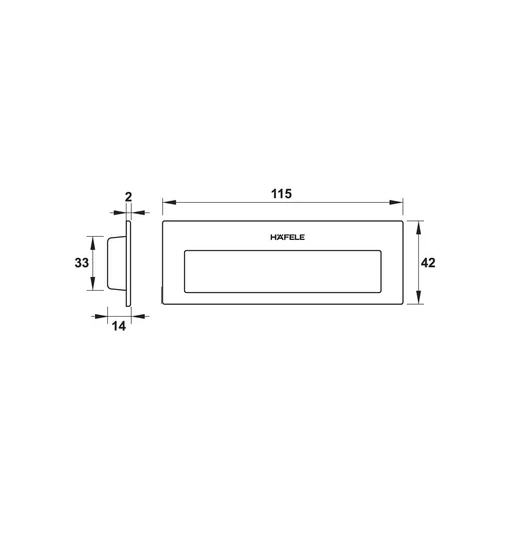 DIY Tay nắm âm Hafele 489.72.130
