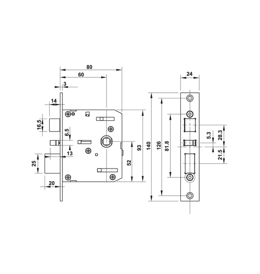 Khóa điện tử Hafele DL7000 (Không bao gồm Pin) 912.05.497
