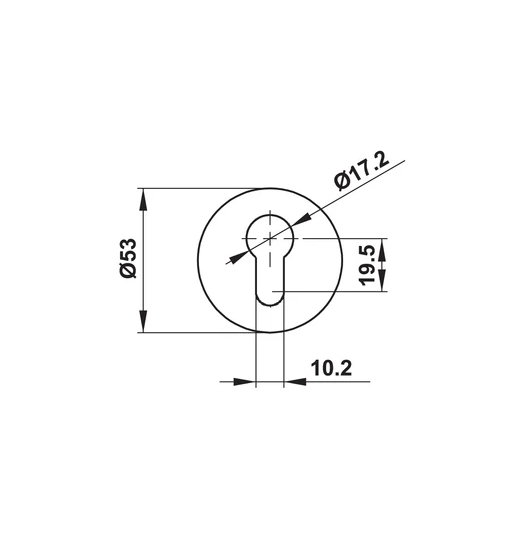 Tay nắm gạt có nắp che Hafele 499.62.546